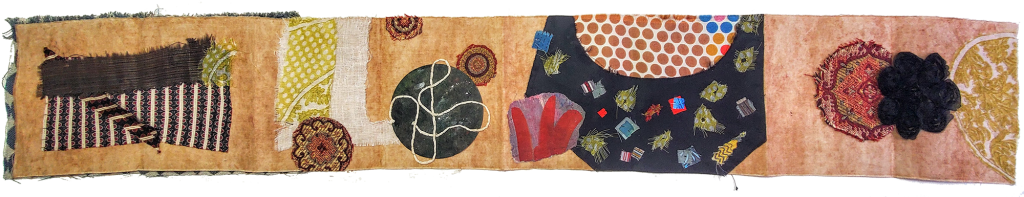 Fabric Concertina Book Collage interior